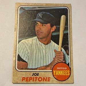 Vintage Joe Pepitone Baseball Card 1968 Topps